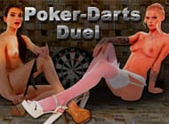 Poker-Darts Duel adult game