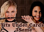 Tits Under Cards-3Some mobile game