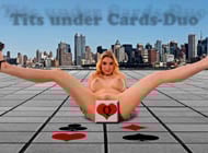 Tits Under Cards-Duo strip game