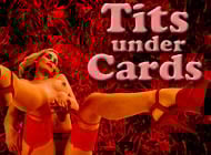 Tits under Cards adult game